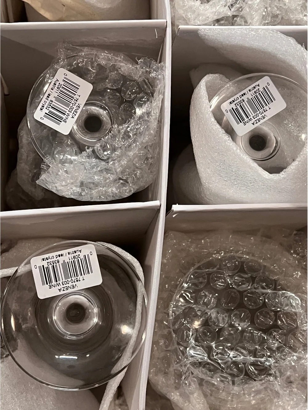 Mikasa Venezia Wine Glasses Set of 4 Austria Lead Crystal